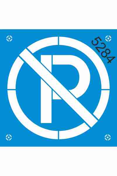 StencilSepeti No Parking - Stencil Painting Template
