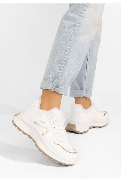 B T Shoes Sneakers dama imblaniti Azaira albi