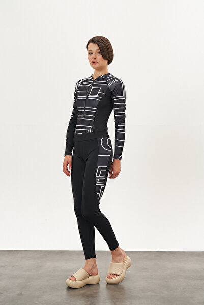 Mevra Μαγιό Καλσόν Φούστα 3 τεμαχίων Tote Μαγιό Μαύρο