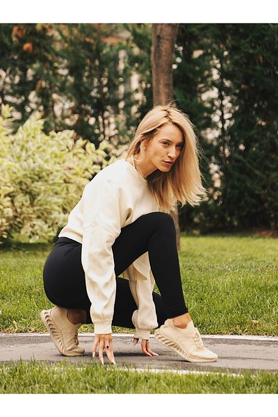 Kalapod Pantofi sport dama bej din material textil Nathaly