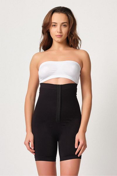bazaar-turkey all you need Black Mi Emay 2087 Long Corset with Front Agraft
