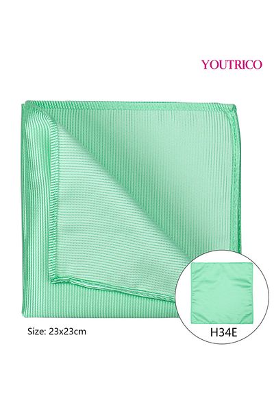 Youtrico Handkerchief-23*23cm,Suit Jacket with Pocket Collar-Foldable Polyester Silk,Portable