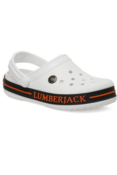 lumberjack Devon 5Fx White Comfort Casual Anatomical Sabo Slippers Sandals