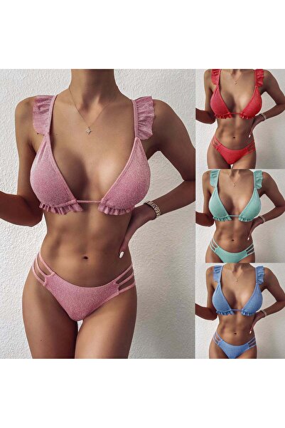 WildFashion 2-piece swimsuit with glitter and ruffles SW2303-826