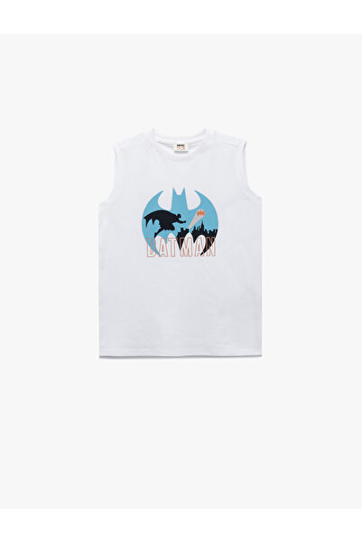 Koton Licensed Batman Printed Sleeveless Crew Neck Undershirt