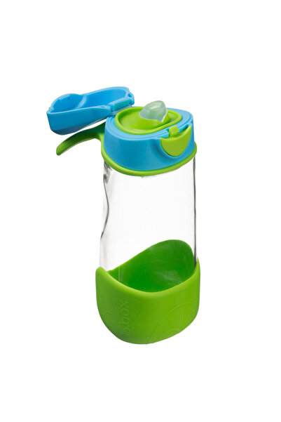 Bbox زجاجة رياضية بفتحة 450 مل، لون نسيم المحيط، مصنوعة من مادة تريتان متينة،...