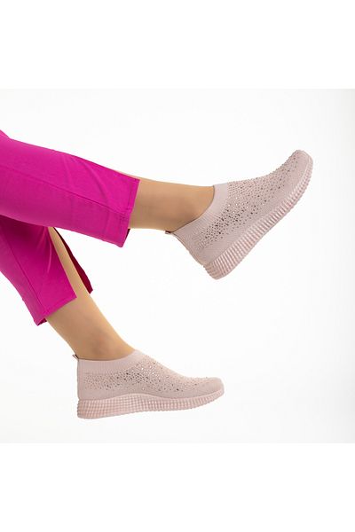 Kalapod Pantofi sport dama roz din material textil Sorrel