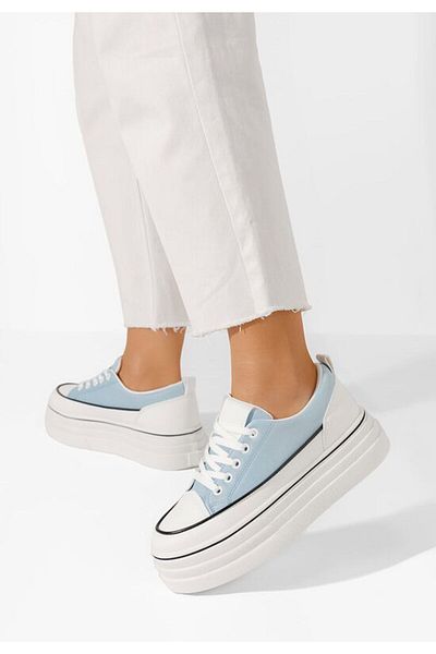 B T Shoes Tenisi cu platformă Martheia bleu