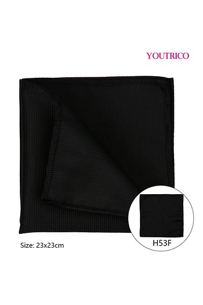 Youtrico Handkerchief-23*23cm,Suit Jacket with Pocket Collar-Foldable Polyester Silk,Portable