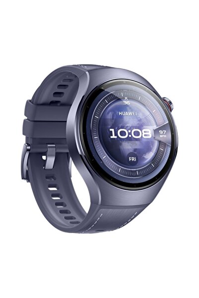 Huawei Watch 5 46mm Smartwatch, Multi-Sensing X-Tap Technology, Purple + Foc