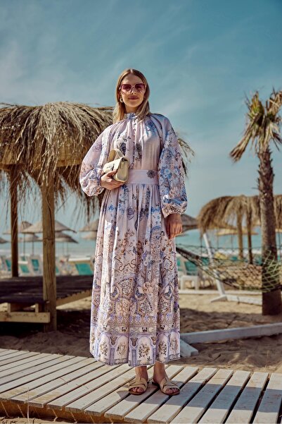 Garzia طقم تنورة من الفوال المنقوش برباط