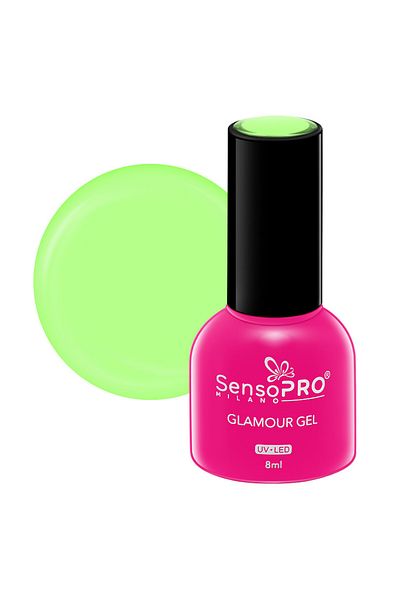SensoPRO Milano Ojă semipermanentă Glamour Gel 8ml, Verde Fabulos #101
