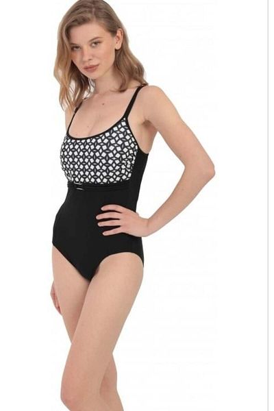 Markahit Argisa Double Strap Patterned Buckle Swimsuit