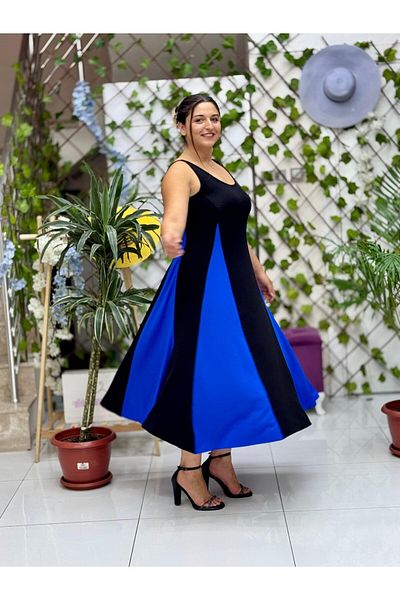 Punta Otantik Ms3122 Sleeveless Turned Viscose Dress Black Saks