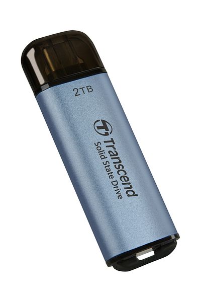 Transcend Ts2Tesd300C 2Tb Usb/Type-C 10Gbps 1050/950Mb/S Portable External Ssd - Blue