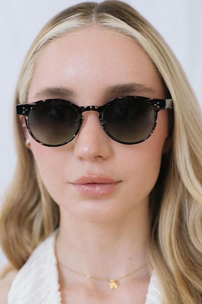 Bilge Karga Lucio Zebra Green Gradient Sunglasses
