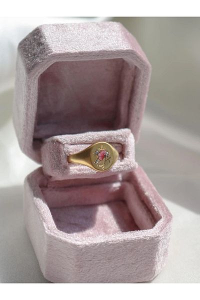 Reorah Collection Vintage Abonica Flower Steel Ring