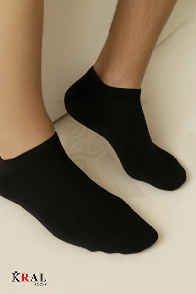 KRAL SOCKS Дамски - Мъжки 8 чифта памучни безшевни меки невидими чорапи до глезена от пениран памук