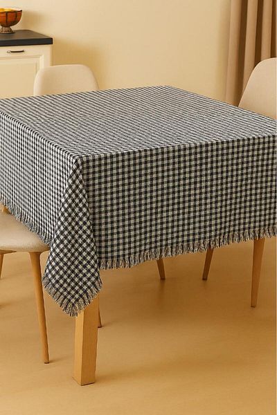 Miabella Home Покривка за пикник, Покривка за пикник, Покривка за кухненска маса, Карирана покривка за маса Пити, 170X170