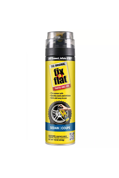 FIX A FLAT منفاخ ومانع تسرب إطارات سيارات السيدان والكوبيه سعة 16 أونصة