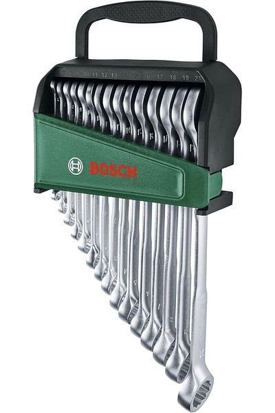 Bosch Open End Combined Wrench Set 15 Pieces -1600A02Z9E