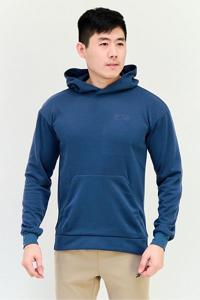 Reebok Men Sportswear Fit Long Sleeve Outdoor Sweatshirt, Dark Dusty Blue