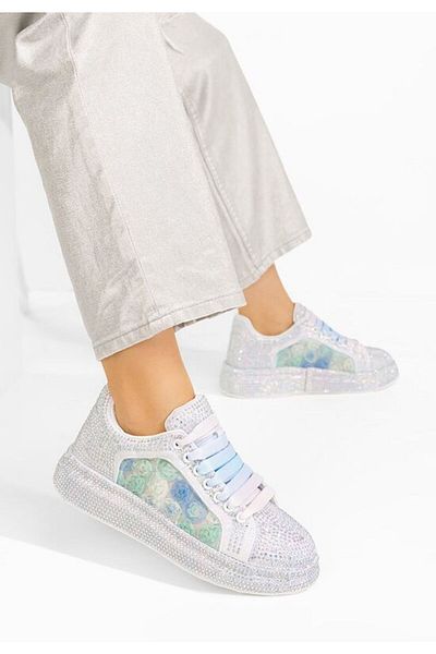 B T Shoes Teniși dama Florri albi