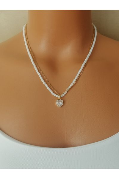 LemaStone مجموعة أساور من الحجر المرجاني الطبيعي والصلب (قلادة من حجر الزركون)؛ الأبيض هو حجر المرجان الأصلي.