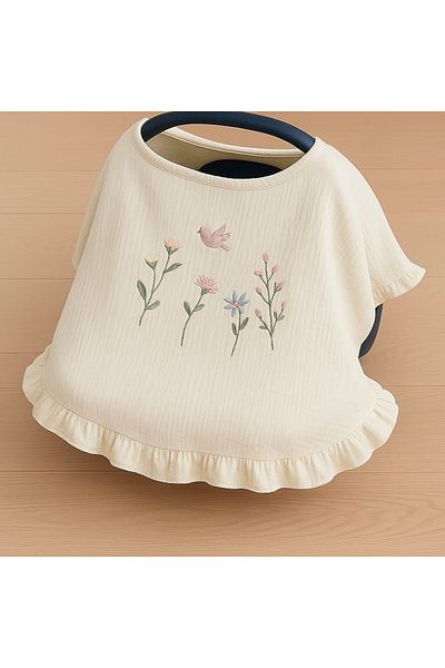 Tly Home Textiles Puset Cover Embroidered