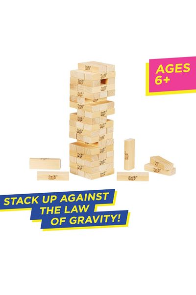 Hasbro Original Tower Building Stacking Wooden Jenga Game