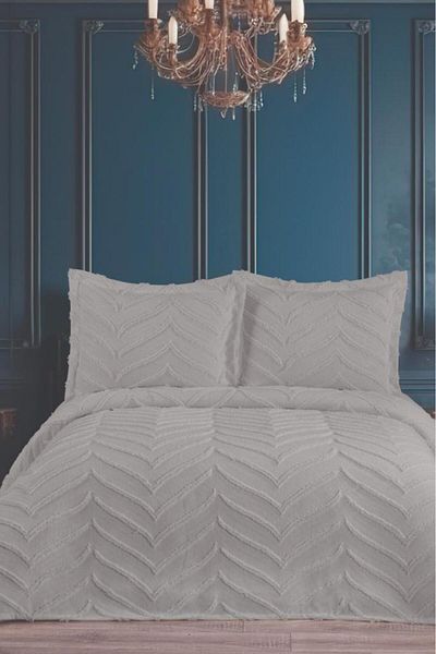 Çeyiz Diyarı Perota Soft Double Pique Set Gray