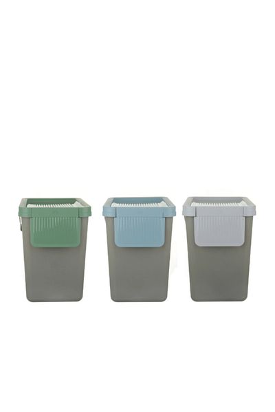 Snips 3-Piece Garbage and Waste Sorting Recycling Bin Set