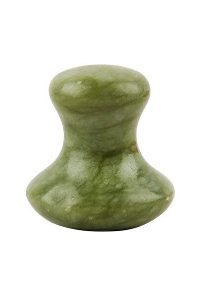 Kanu Nature Accesoriu terapeutic pentru masaj cu ciuperci Gua Sha din jad verde