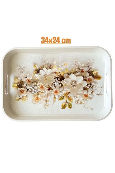heybecollection Floral Patterned Tray