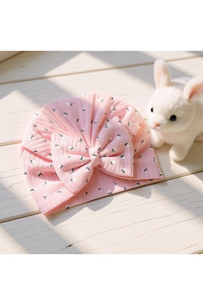 SeaBubbles Çiçekli Kız Bebek Bone