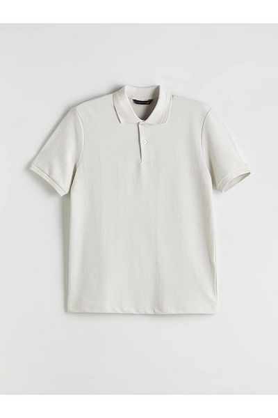 LC Waikiki Polo Neck Men's Textured T-Shirt