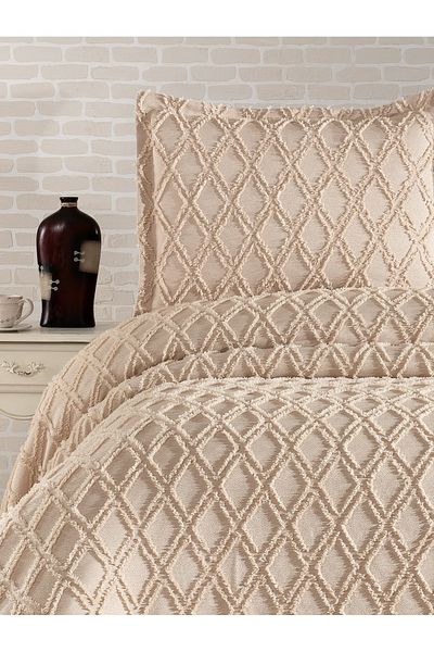 bursa çeyiz Double 3 Pcs Nordic Bedspread Set-Bed Cover Set-Pike Set Daily Dowry