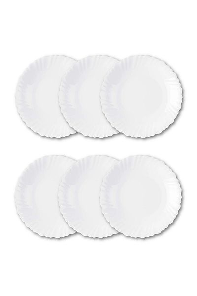 Houzi 6 Piece set Dinner plate Opal ware 26.5cm