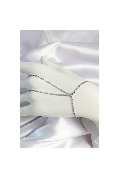 Skygo Brass Silver Color Crushed Chain Shahmeran - Tj-Sn649