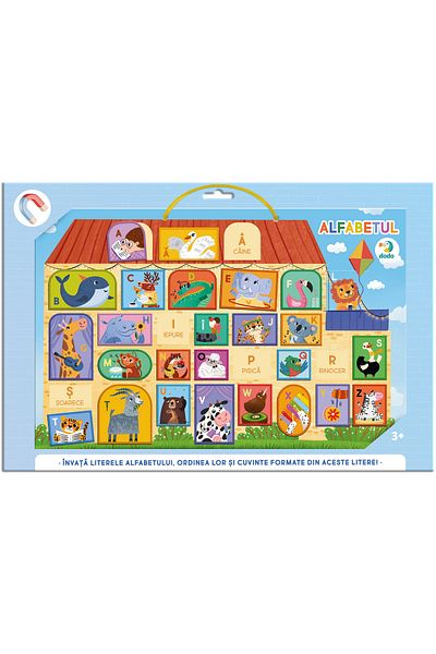 Dodo Magnetic Board with Alphabet (Romanian)