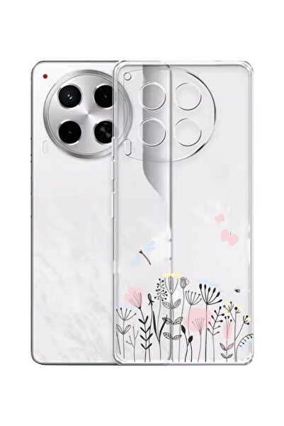 3GEN CASE Tecno Camon 30 Uyumlu Desenli Şeffaf Silikon Kılıf
