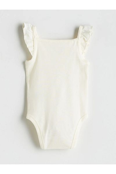 LC Waikiki Crew Neck Baby Girl Snapback Bodysuit and Shorts 2-Piece