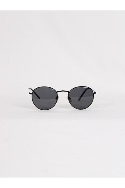 Maldia Shop Unisex Round Dark Black Sunglasses