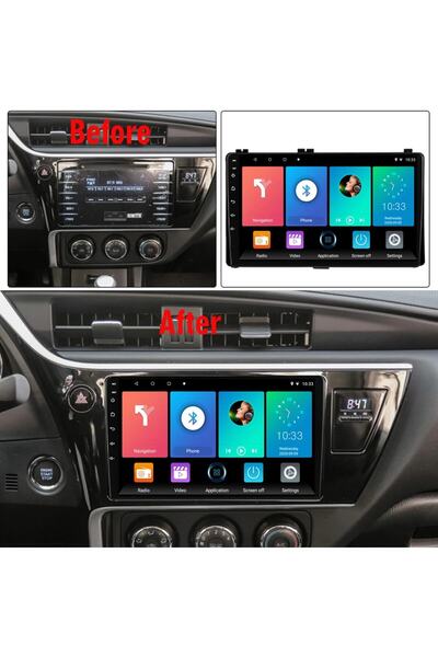 SOUNDCİTY TOYOTA COROLLA 2016-2018 MULTİMEDYA CARPLAY EKRAN SETİ 4 GB RAM 64 ...