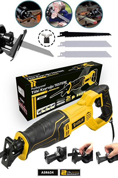 ASSUR 750w Bakır Sargılı 6 Kademe Devir Ayarlı Tilki Kuyruğu Testere