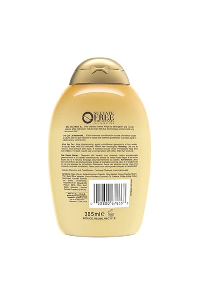 OGX Coconut and Coffee Conditioner Anti-Hair Loss Sulfate-Free Coconut Caffe Conditioner