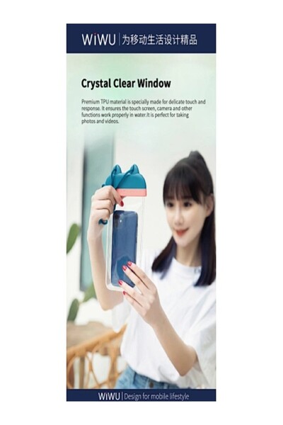 WIWU Kitty Waterproof Bag TPU Storage Bag for Swimming