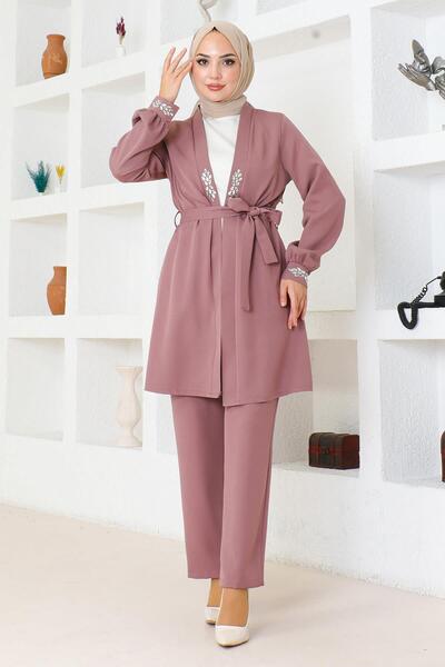 Missvalle Σετ με πέτρινη λεπτομέρεια Dusty Rose MSW19203