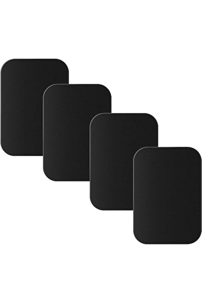 İdeas4comfort Set 4 plăcuțe metalice pentru suport magnetic de telefon, adezi...