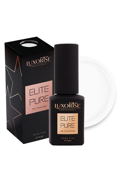 LUXORISE Semi-permanent nail polish Hema Free LUXORISE ELITE PURE- Elite White, 15ml